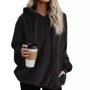 Black soft hoodie/sweatshirt